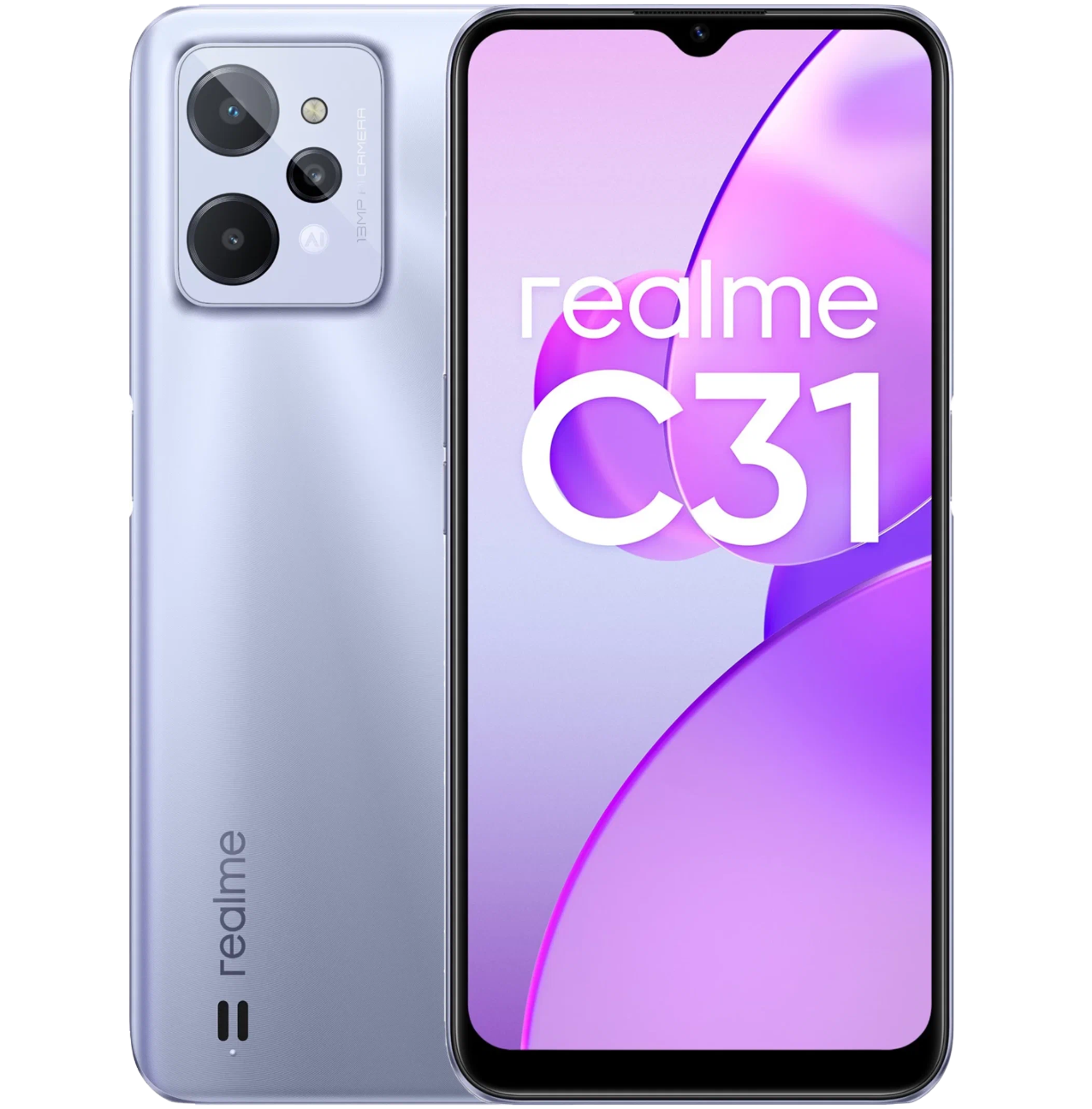 Смартфон realme C31 4/64 ГБ, Dual nano SIM, светло-серебристый