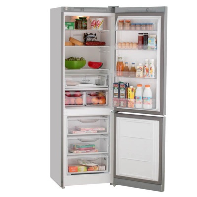 Холодильник Indesit ITF 018 S, No Frost, 298 л, 185 см, серебристый