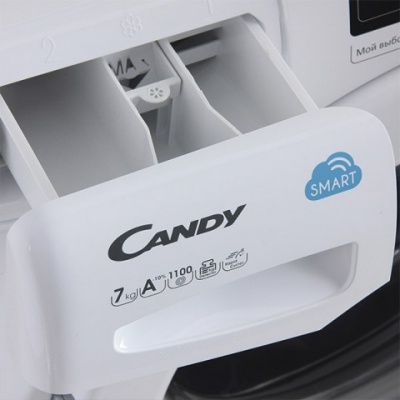 Стиральная машина Candy CS4 1172D1/2-07, 7 кг, 1100 oб/мин, 45 см, белый