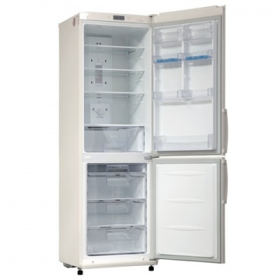 Холодильник LG GA-B409UECA, 303л, 2-камерный, генератор льда, 59.5x65.1x189.6см, бежевый
