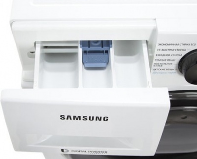 Стиральная машина Samsung WW65K42E00W, 6.5кг, 1200 об/мин, 45 см, цифровой, белый/серый